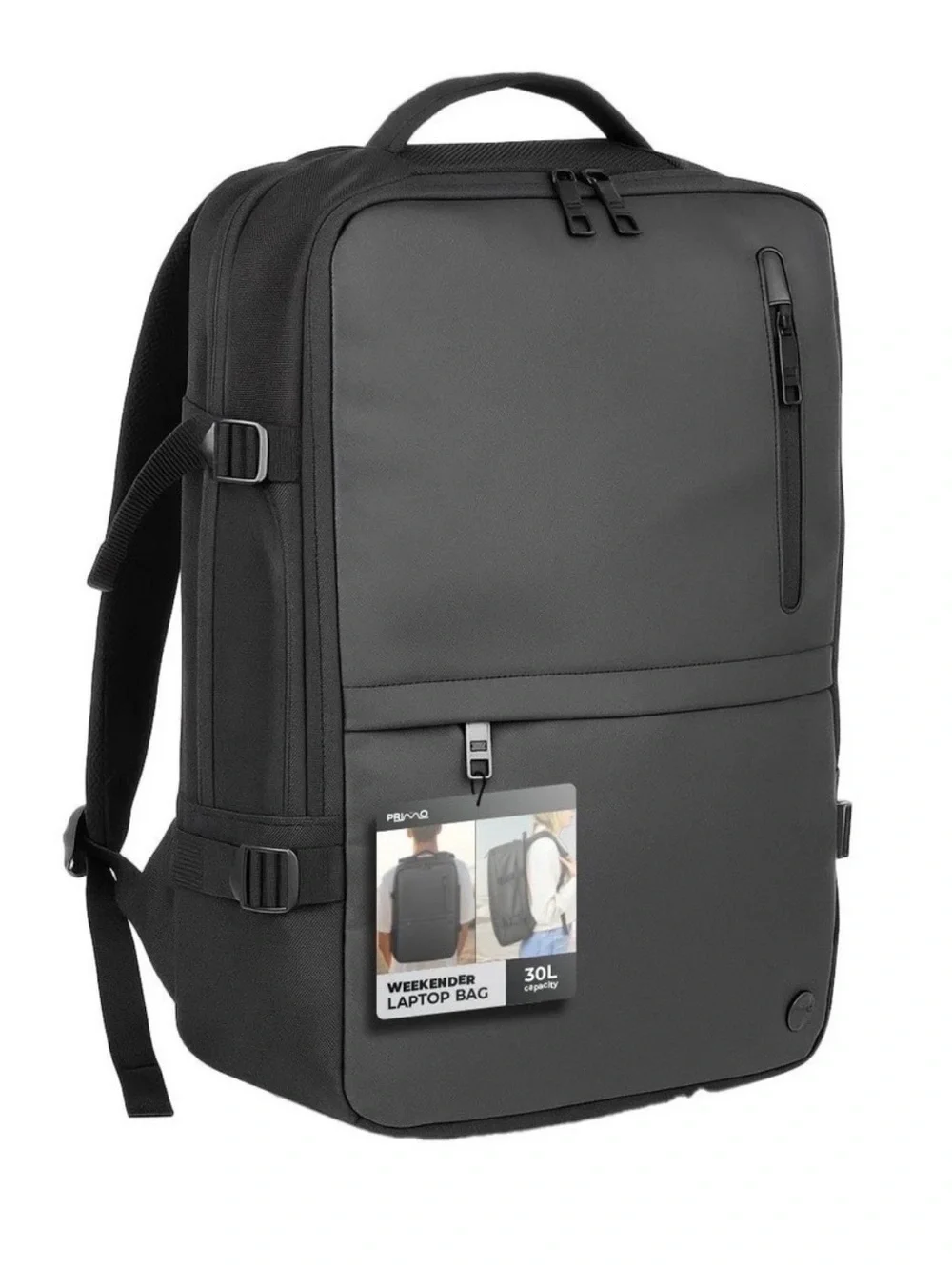Primo 30L Weekender Laptop Backpack – Travel Carry-On USB Charging Port